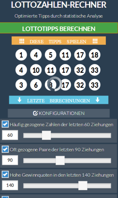 Lottozahlen Rechner Lottozahlen Rechner